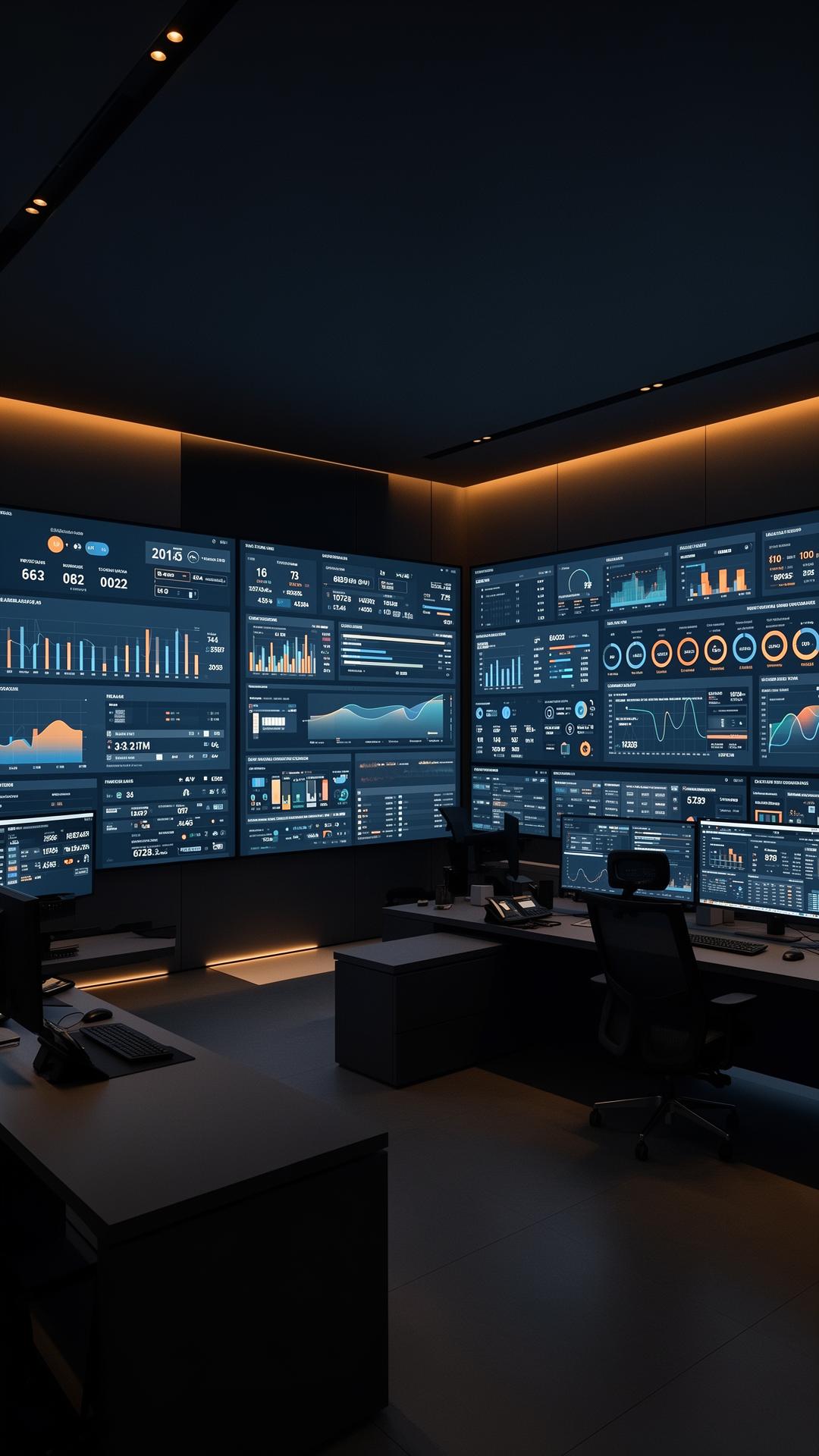 Operations control room — multi-site hospitality monitoring